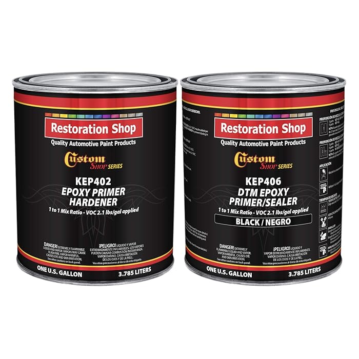 Buy Custom Shop Black Epoxy Primer/Sealer 2.1 VOC (2Gallon Kit) Anti