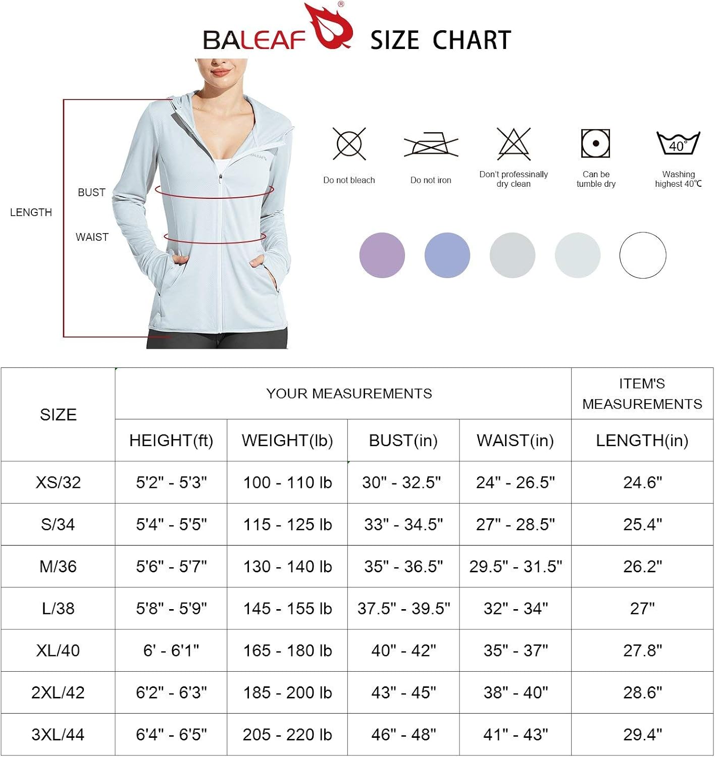 BALEAF Women's UPF 50+ Sun Protection Jacket Hooded Cooling Shirt with Pockets Hiking Outdoor Performance at  Women’s Clothing store