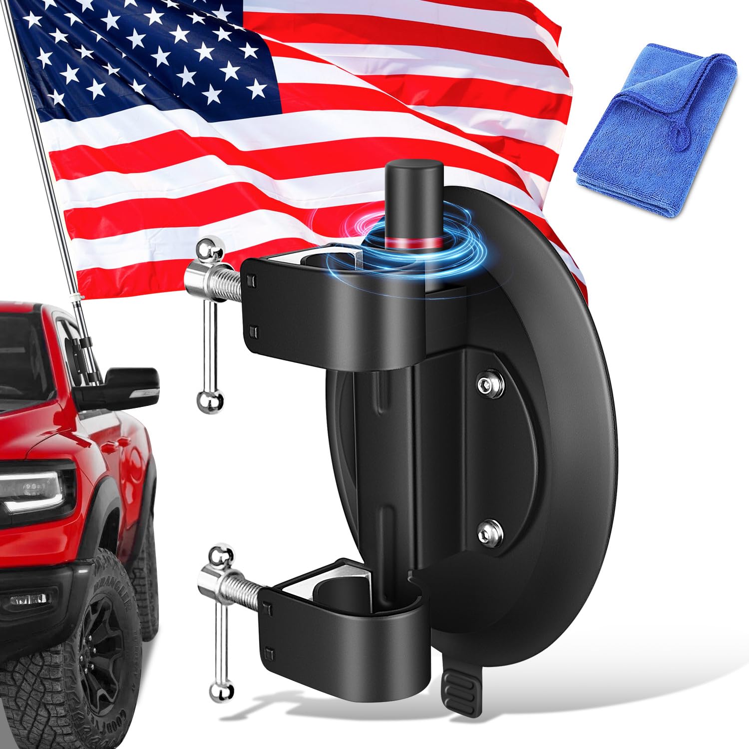 Hlogree Flag Suction Cup Mount for Car,Universal