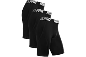 NELEUS Men's Compression Shorts Pack of 3