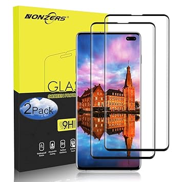 NONZERS Protector de Pantalla para Samsung S10 Plus, [2 Unidades ...