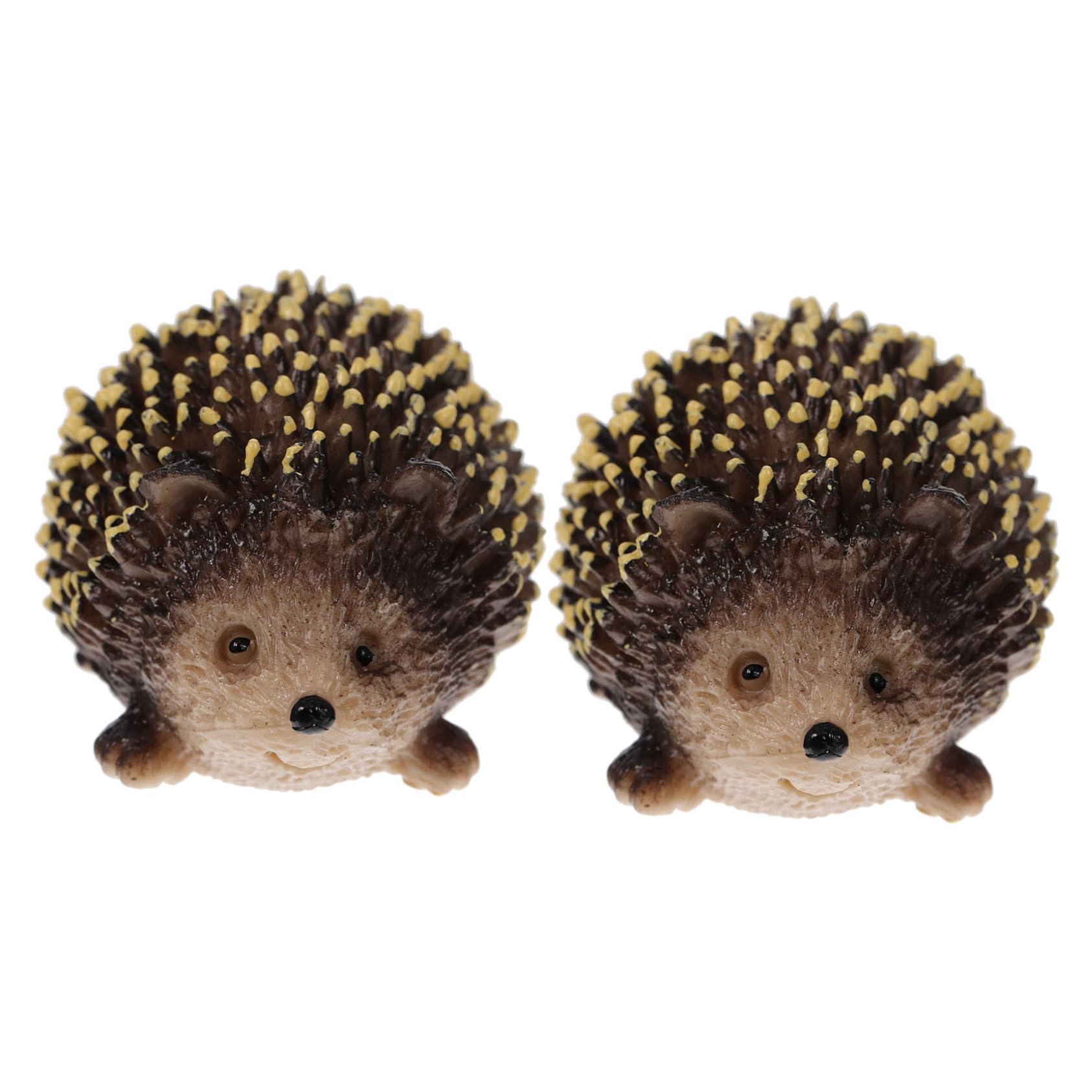 SEWOART 2Pcs Miniature Hedgehog Garden Ornaments for Outdoor Decoration Cute Animal Figurines for Plant Pots and Landscaping for Garden Decor and Miniature Displays