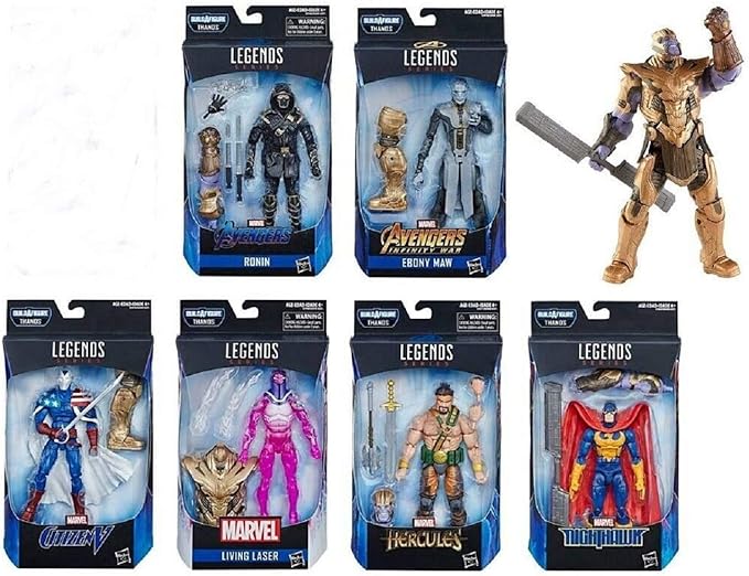 Marvel Legends Avengers Endgame Armored Thanos Set Of 6