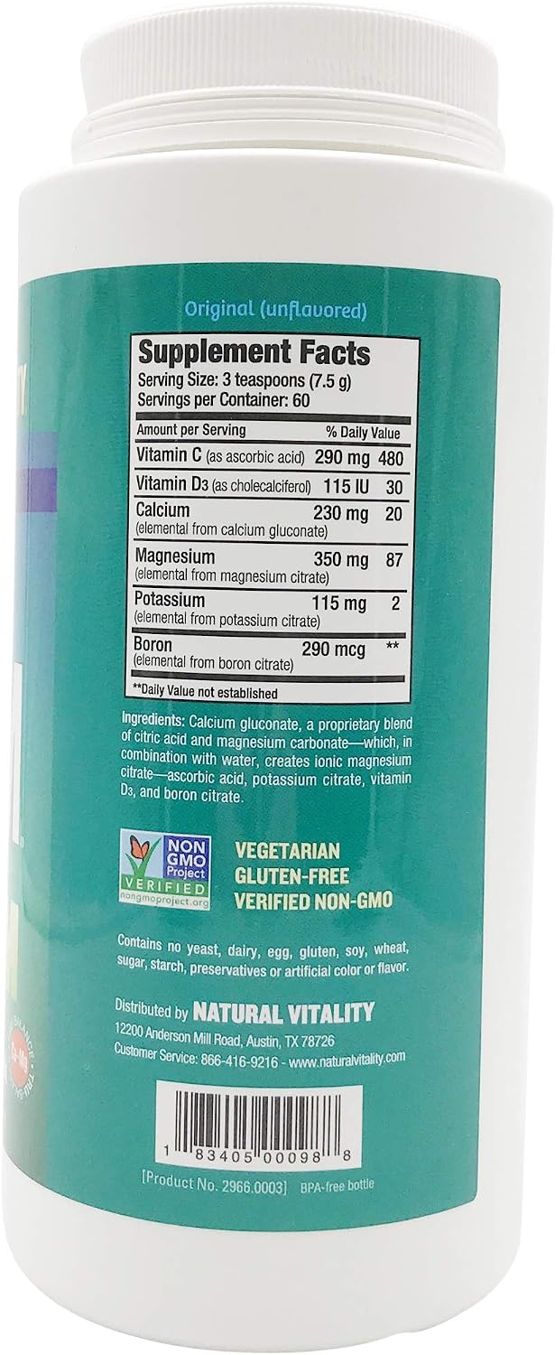 Natural Vitality Natural Calm + Calcium, Relax, Relaxation, Unwind, Stress, Anxious, Anxiousness, Restless Legs, Unflavoured - Image 4