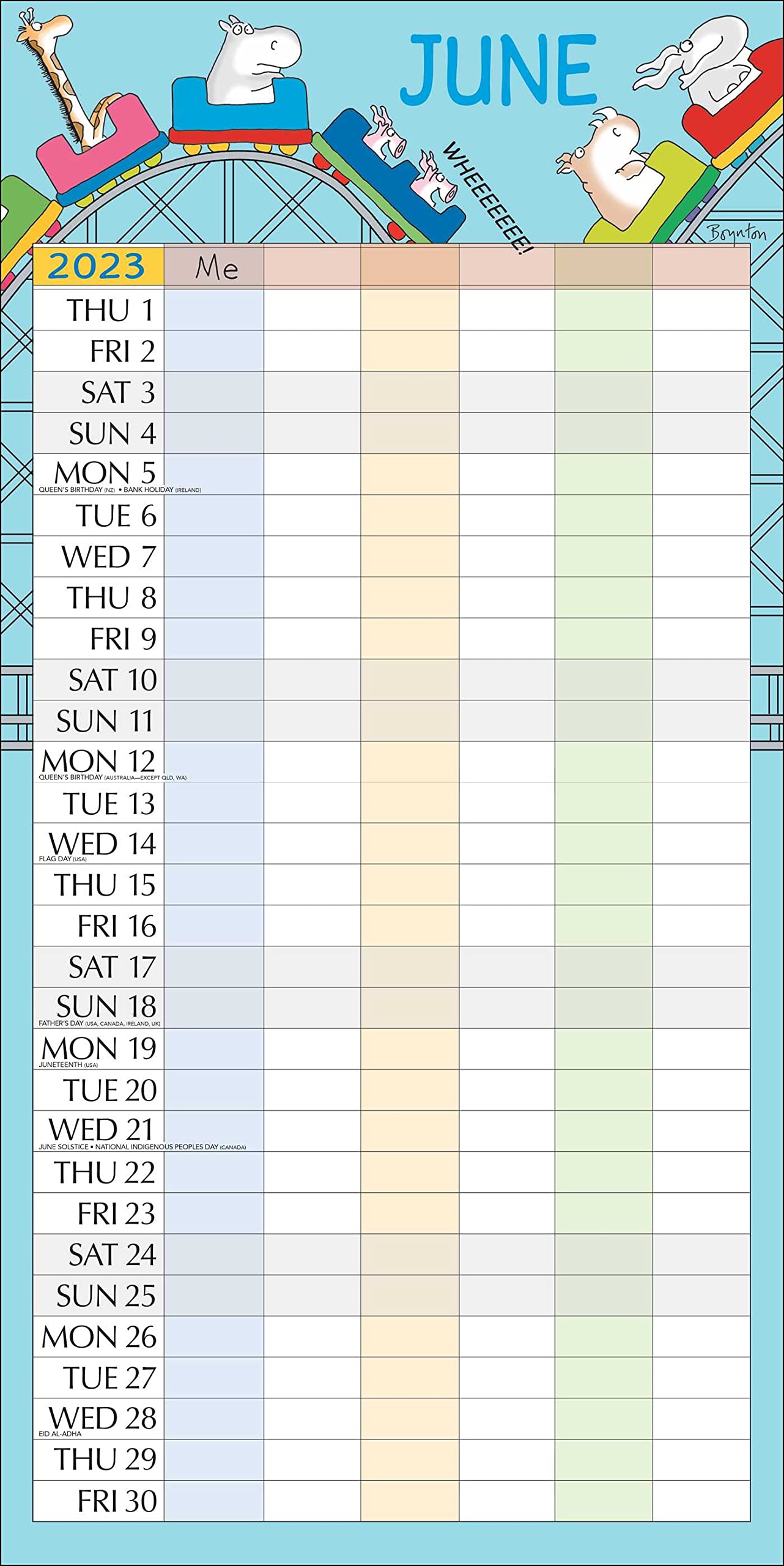 Smeom Calendrier 2023 My Family Calendar 17-Month 2022-2023 Family Wall Calendar: Boynton,  Sandra: 0050837451216: Amazon.com: Books