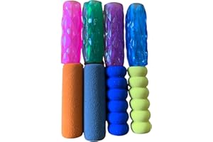 BARK AND LINDY Gel and Foam Pencil Grips Assorted Colors and Shapes Pencil Grips for Kids Handwriting 8 Piece Trial Pack
