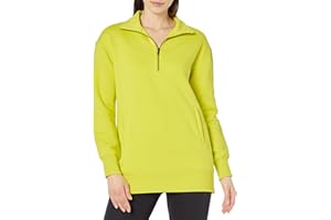Amazon Aware Women's Relaxed-Fit Half Zip Tunic Sweatshirt (Available in Plus Size)