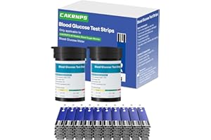 CAKRNPS Blood Glucose Test Strips, 100 Count Blood Sugar Test Strips for Diabetes, Accurate, Auto Code, Compatible with All CAKRNPS Glucometer for Easy Blood Sugar Testing (No Monitor)