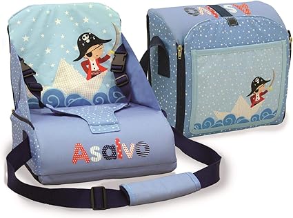 Rehausseur Chaise Haute Baby Fox Collection Pirate Bleu Amazon Fr Bebes Puericulture