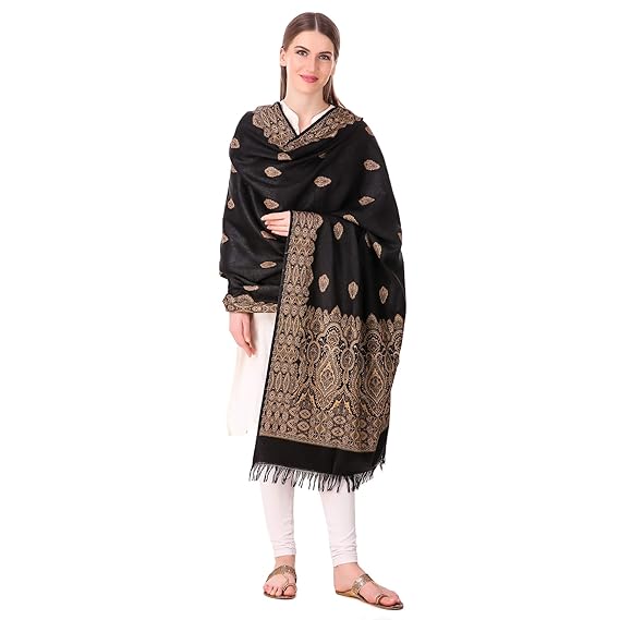 Kashmiri black shawl Clearance