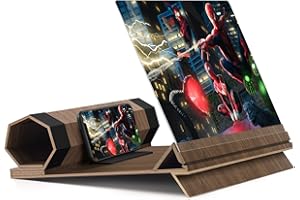 DIZAUL 18 inch Screen Magnifier for Smartphone – Mobile Phone 3D Magnifier Screen Expanders for Movies, Videos, and Gaming – Foldable Phone Stand with Screen Amplifier – Compatible with All Smartphones B2