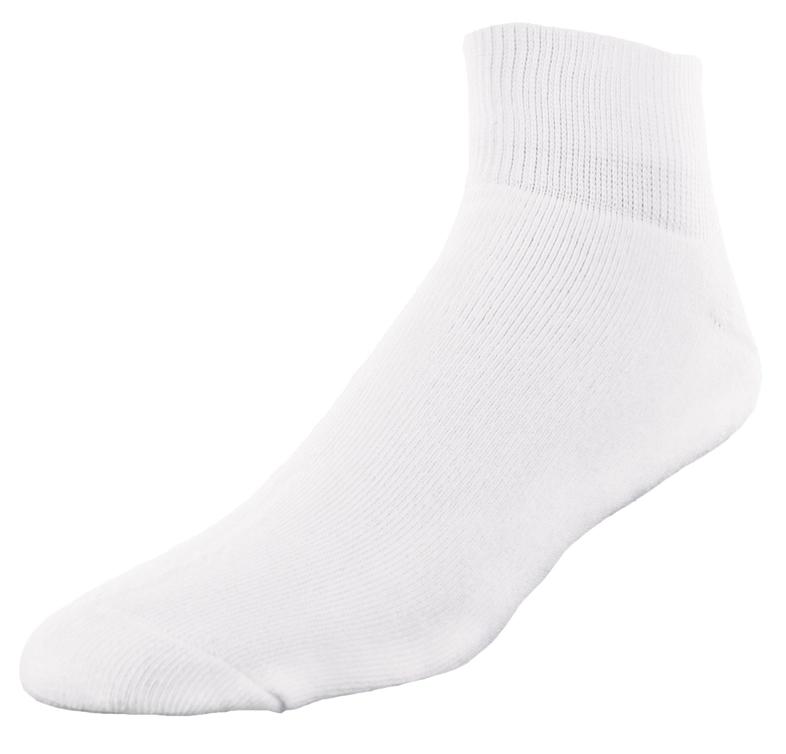 Sof Sole Calcetines acolchados para hombre, talla grande, blanco (6 pares)