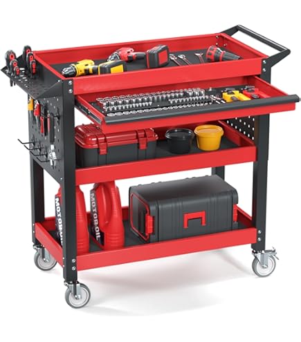 Amazon.com: Hazet Tool Trolley 179NXXL-8D/3 Tool/Material and