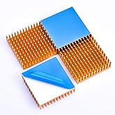 Easycargo 40mm Heatsink Kit 40x40x11mm + 3M 8810 Thermal Conductive Adhesive Tape, Cooler Heat Sink for Cooling 3D Printer St