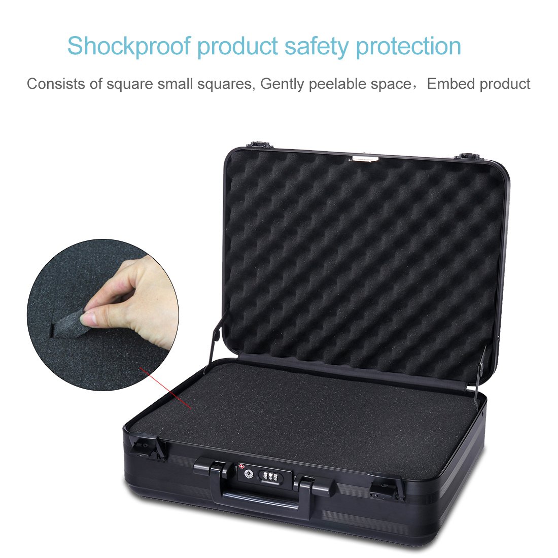 Tokers Aluminum Briefcase Attache Cases for men Laptop Metal briefcases