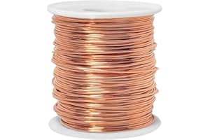 ACUTEYE 99.9% Solid Copper Wire, 20 Gauge(0.8mm) 330FT(100.58m) Soft Copper Wire Craft Wire for Electroculture, Gardening, Jewelry Making, DIY, Plants