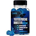 Testosterone Booster Gummies, Male Enhancing Supplement, Add 2 in” Enlargement Gummies for Men , Male Enhancement Chews Energy, Strength, Stamina, Endurance, Performance, Natural Blue Berry Chews