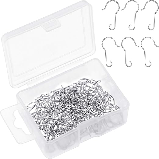 Amazon Com 100 Pieces Christmas Ornament Hooks Metal Wire