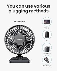 Gaiatop USB Desk Fan, Small But Powerful, Portable