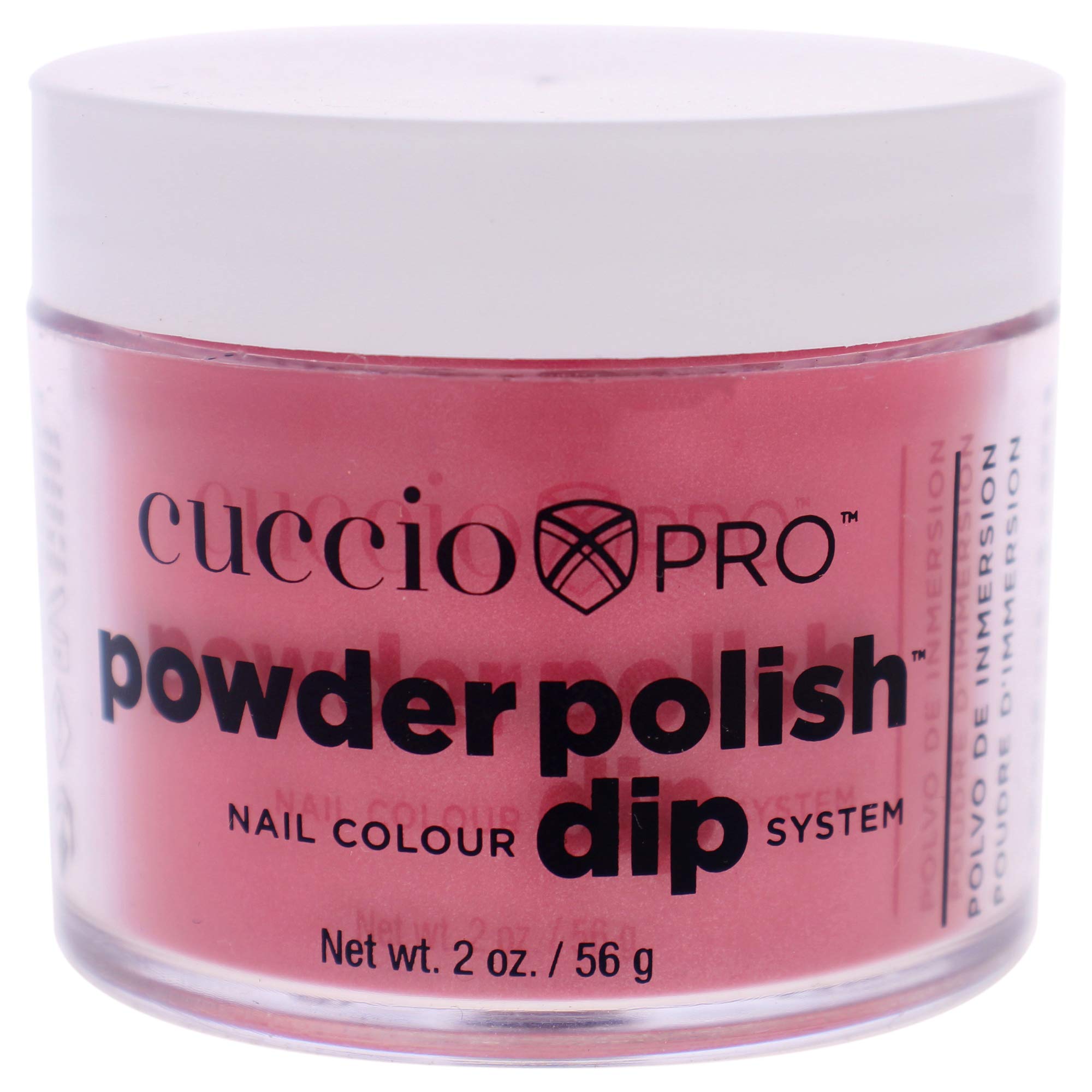 Cuccio - Pro Powder Polish Nail Colour Dip System - Rose with Rainbow Mica - for Women - Nail Powder - 2 oz