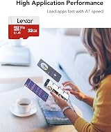 Lexar 32GB microSD Card E Series UHS-I A1 Class10 V10 with Adapter view 5