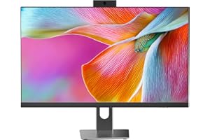 Cybrimax All in One Desktop Computer, 24" Display, i5 CPU Up to 3.3 GHz, 16GB RAM, 256 GB NVME SSD, Privacy Protection Webcam
