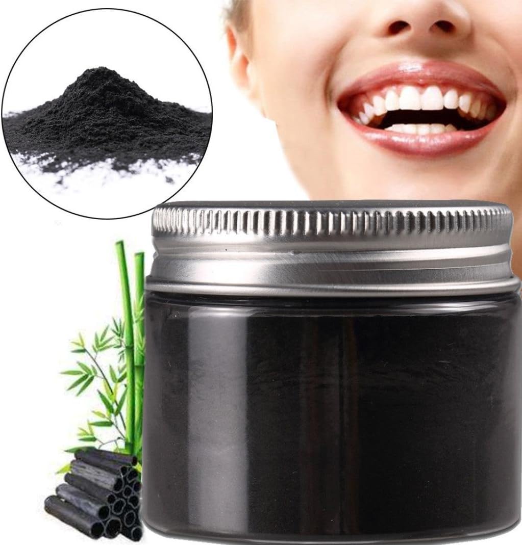 Activated Bamboo Charcoal Toothpaste Natural Teeth Whitening Powder Teeth Remove Halitosis Plaque Dentifrice 100% Natural Teeth Whitener (Black)