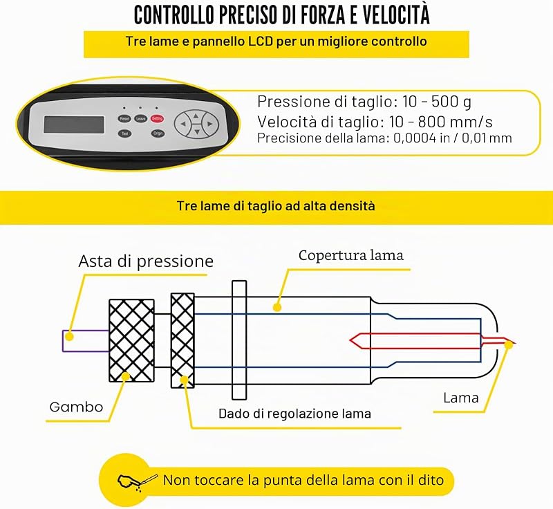 28 pollici Taglierina per plotter da vinile base macchina da taglio vinile con plotter da supporto Creazione di segni di velocità di forza regolabile