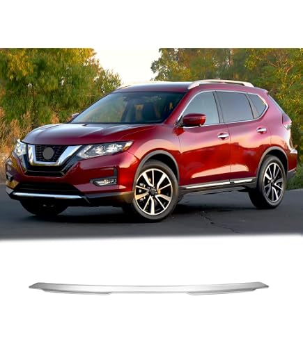 Texas E Parts Front Bumper Chrome Trim Molding For Nissan Rogue 2017-2020 – Direct Replacement 62072-6FL0A