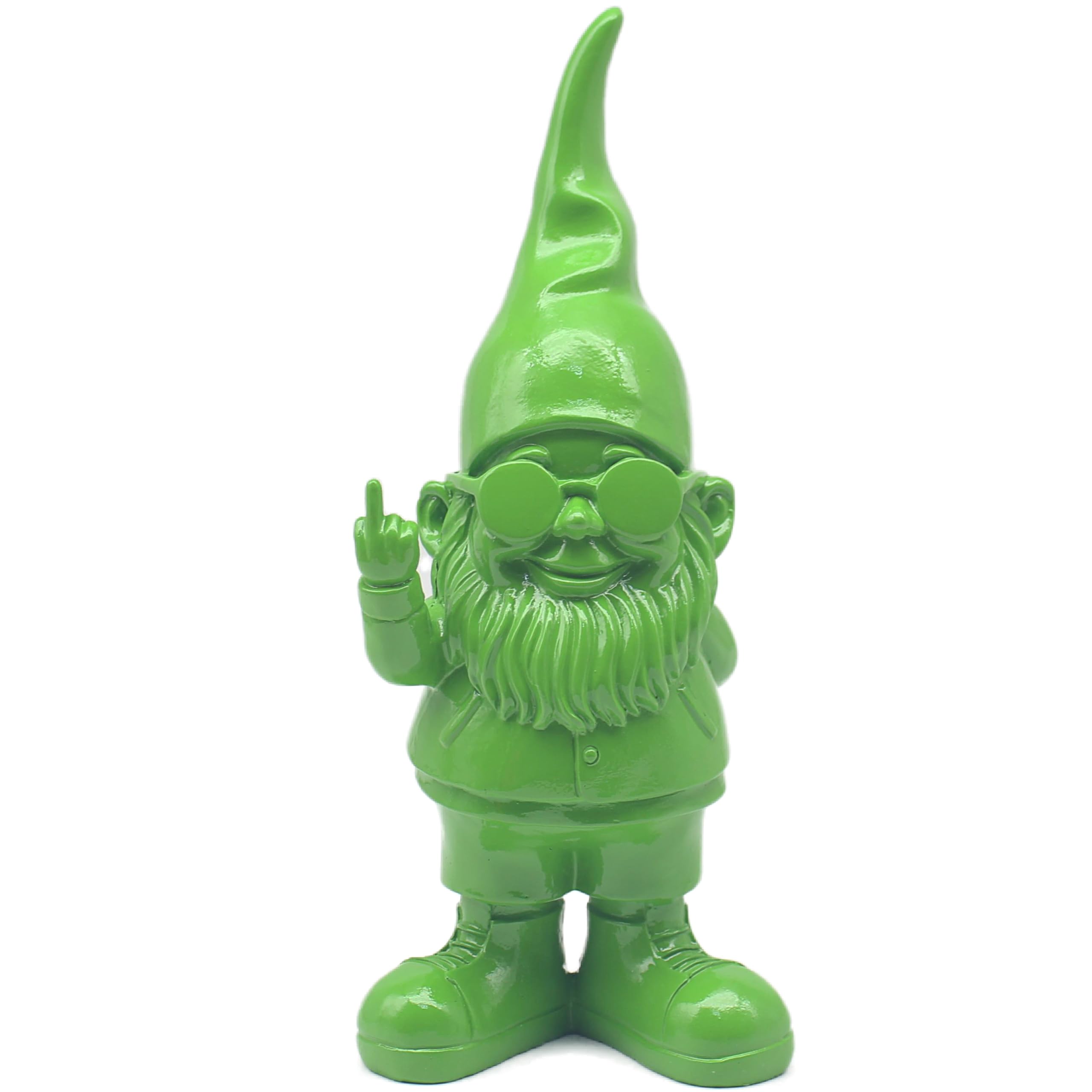 Lesser & Pavey Gnomes Home Decor Figurines & Ornaments For Home & Office | Decorative Home Accessories Statues For Indoor & Outdoor | Lovely Gifts for Women & Men Swearing Green 27 Cm