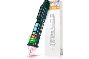 X-XIANQI Voltage Tester, Non-Contact Voltage Detector, Dual Range Electrical Tester, 12V-1000V/48V-1000V, Live Wire Tester with LED Flashlight, Buzzer