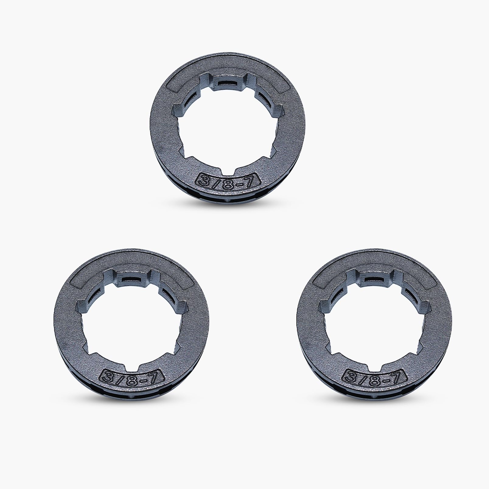 Haishine 3Pcs Rim Sprocket 3/8" 7T 22mm for Husqvarna 362 365 371 372 STIHL 046 064 066 MS361 MS362 MS440 MS441 MS460 MS660 Chainsaw