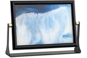 Sand in Motion - Blue Sandscape - Desktop Art-Sand Picture - Soothing Motion of Drifting Sands - Endless Fun for Every Deskto