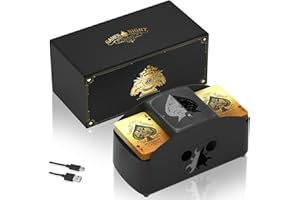 Ni-SHEN Fully Automatic Card Shuffler 1-2 Deck,USB-C/Battery Operated Electric Shuffler, Lower Noise Playing Card Shuffle for UNO,Poker, Phase 10,Skip-Bo,Blackjack