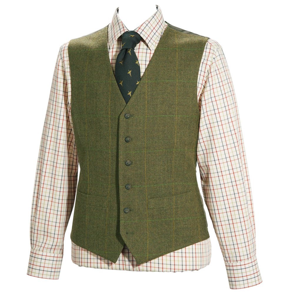 Waistcoats Samuel Windsor Mens Tweed Waistcoat Clothing