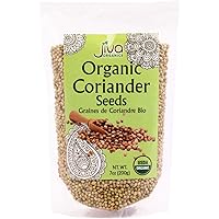 Jiva USDA Organic Coriander Seeds Whole 7 Ounce - New!