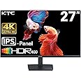 KTC 27 Inch 4K UHD Computer Monitor, IPS 3840×2160 Monitor with HDR400, DCI-P3 95%, 1.07 Billion Colors, HDMI DisplayPort, 60Hz FreeSync PC Monitor, H27P27