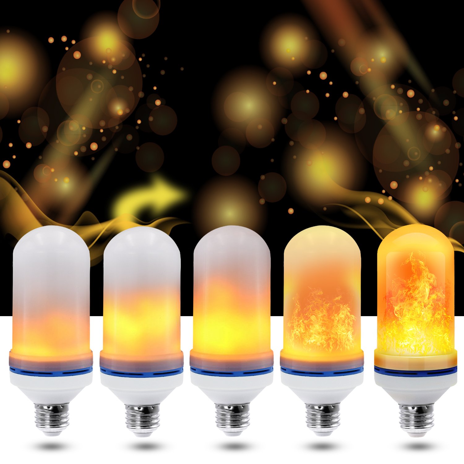CPPSLEE LED Flame Effect Light Bulb E26 Standard Base Atmosphere