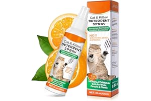 K SMART SIGN Cat Deterrent Spray, Natural Ingredients Cat Spray Deterrent for Cats and Kittens, Safe Cat Deterrent Indoor, Cat Urination Deterrent for Furniture Protection, Effective Cat Scratch Deterrent Training