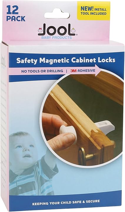 Cerraduras magnéticas para gabinete – 12 cerraduras, 2 llaves y nueva