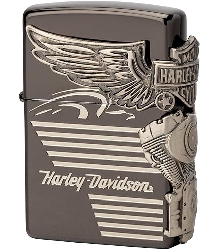 Amazon.com: Zippo HDP-75 Lighter, Silver, Harley-Davidson Japan