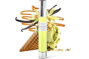 Scentual Fragrances, Luxury Perfume Oil, Ultra-Concentrated Women Roll-On Fragrance Oil, Long Lasting Rollerball Travel Mini Perfume, Vegan, Alcohol & Cruelty Free 10ml (Caramel & Pistachio)