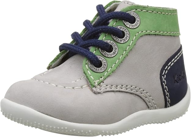 Kickers Bonbon Chaussures Premiers Pas Bebe Mixte Gris Gris Vert Bleu 27 Amazon Fr Chaussures Et Sacs
