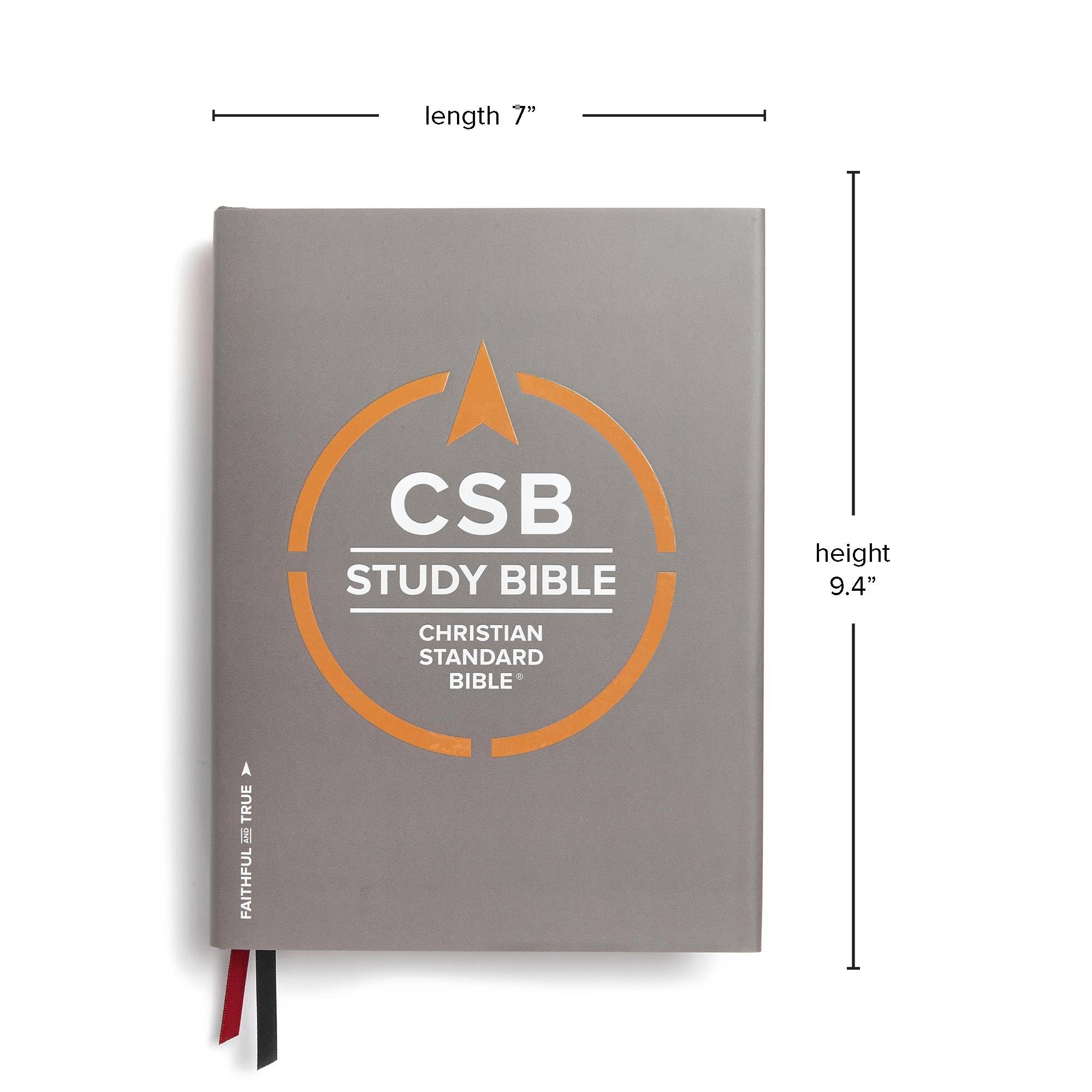 CSB Study Bible, Hardcover, Red Letter, Study Notes and Commentary, Illustrations, Articles, Word Studies, Outlines, Timelines, Easy-to-Read Bible Serif Type CSB Study Bible, Hardcover, Red Letter, Study Notes and Commentary, Illustrations, Articles, Word Studies, Outlines, Timelines, Easy-to-Read Bible Serif Type Hardcover Kindle