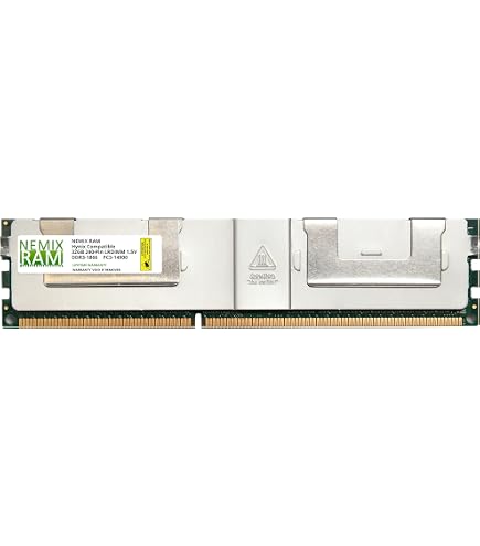 NEMIX RAM 32GB (1X32GB) DDR3 1866MHz PC3-14900 4Rx4 1.5V 240-PIN