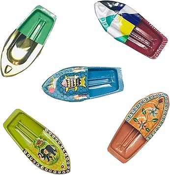 Krisah 5 Put Putt Pop Pop Boat Combo- Animal, Flower, Plain, Printed and Fish Designs