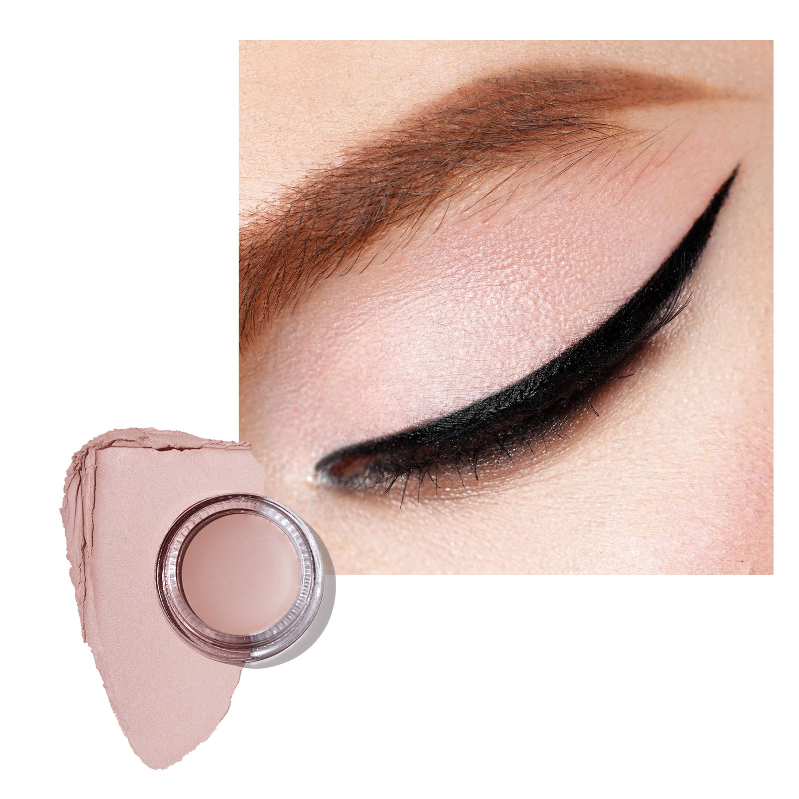 Oulac Matte Eye Shadow Pale Mauve | Eyeshadow Primer Fine Texture Up to 12 Hours+ Wear | Waterproof Matte Finish | Daily Eye Makeup | Vegan | 06g (CM02) Snow Orchid — image 1