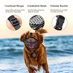 OHCOZZY Soft Mesh Dog Muzzle Won‘t Contact Nose