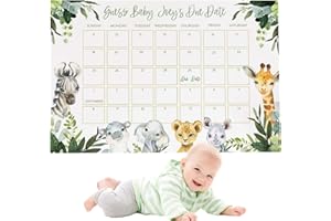Birth Prediction Calendar - Due Date Prediction Calendar Sign for Baby's Birthday,Cute Commemorative Birth Date Game for Love