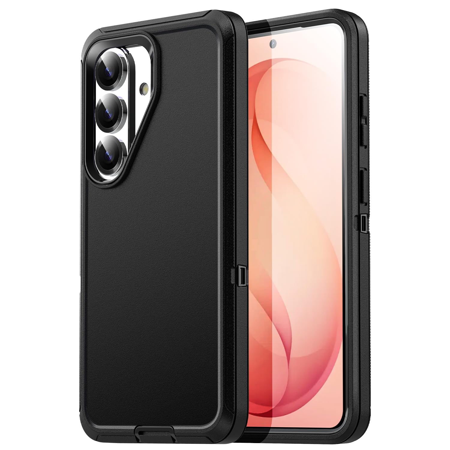 AICase for Samsung Galaxy S26(6.3"),Heavy Duty Drop Protection Full Body Rugged Shockproof/Drop Proof/Dust Proof Military Protective Tough Durable Phone Cover for Samsung Galaxy S26 2026 Black